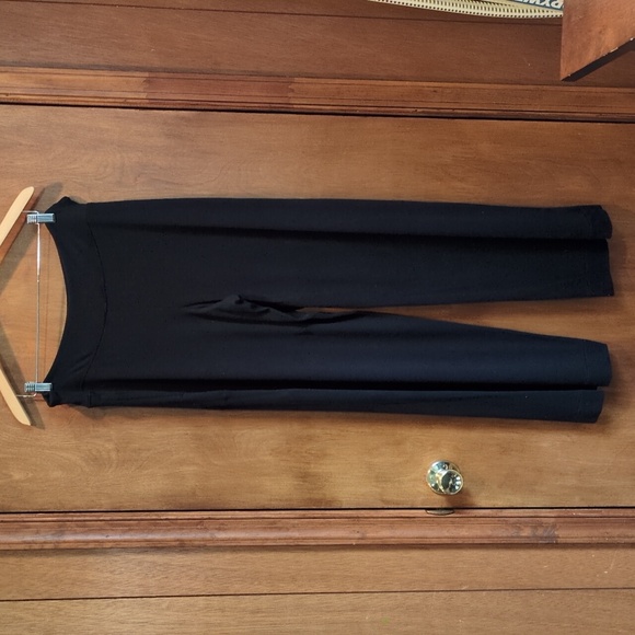 Athleta Well Rested Rib Sleep Wide Leg Pajama Pant In Black Size XL - Picture 9 of 11